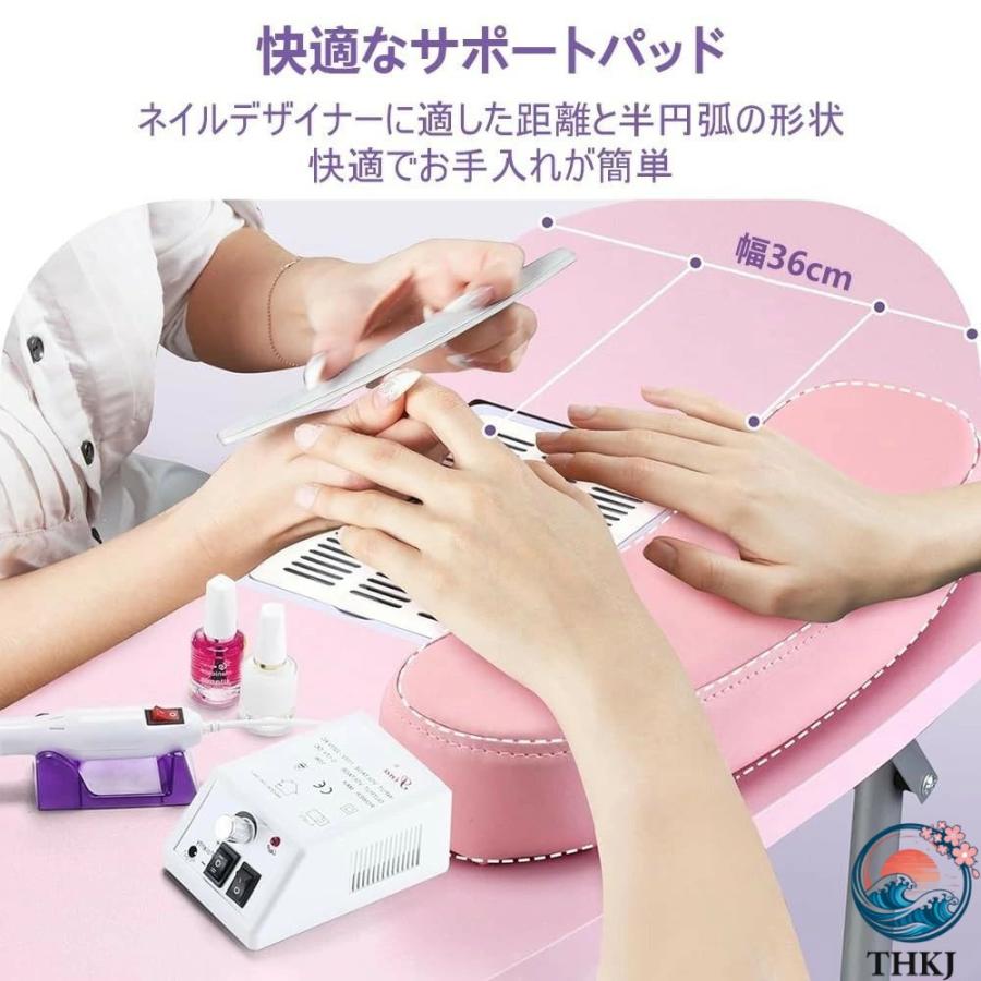 マニキュアテーブル集塵機付き ネイルサロンデスク ポータブル