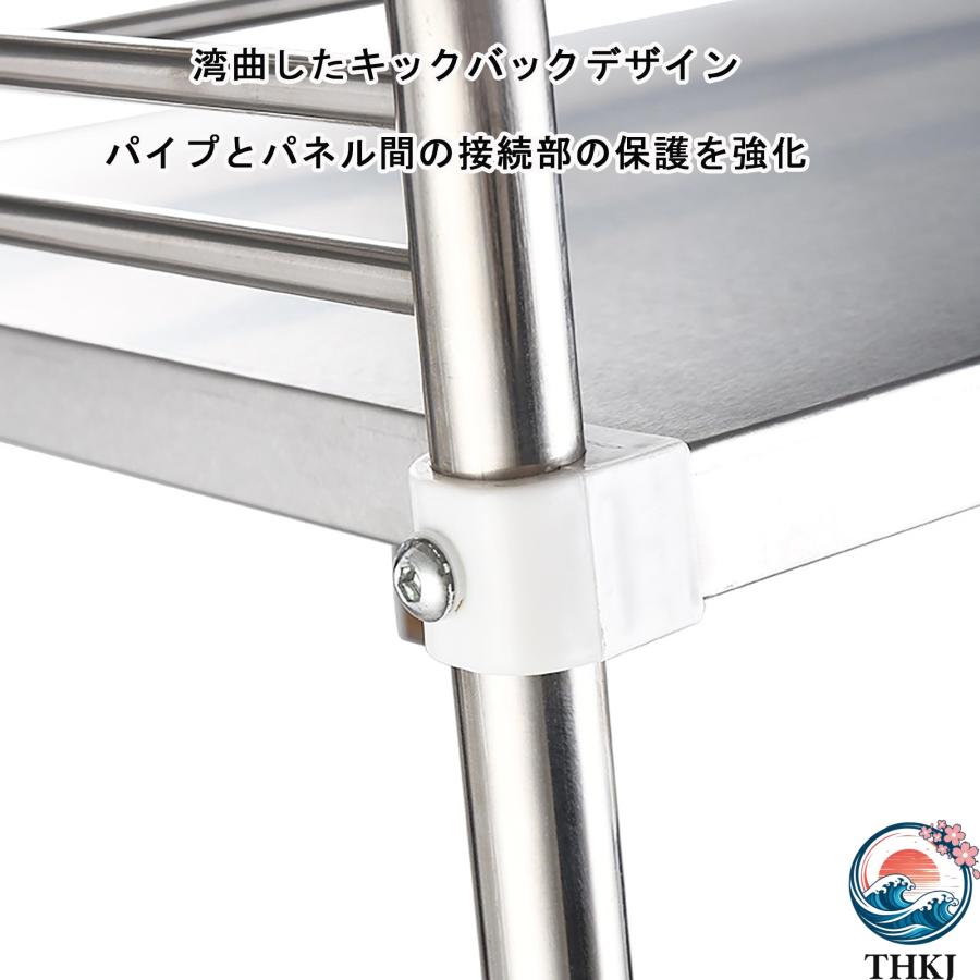 キッチン ワゴン 業務用 ステンレス製 キャスター付き ステンレス THKJ ステンレスワゴントロリビューティーサロントロリー病院看護師三層引き出しなし器具トロの画像
