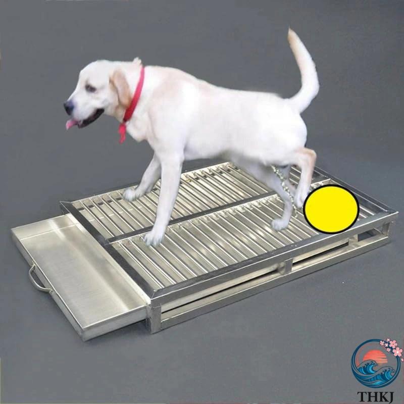 犬 トイレ ステンレス鋼の犬の ステンレススチールペット トレーニング THKJ トレイ 屋内子犬 パッド ペット 大容量 防滴ノンスリップ ペット用品 安全の画像