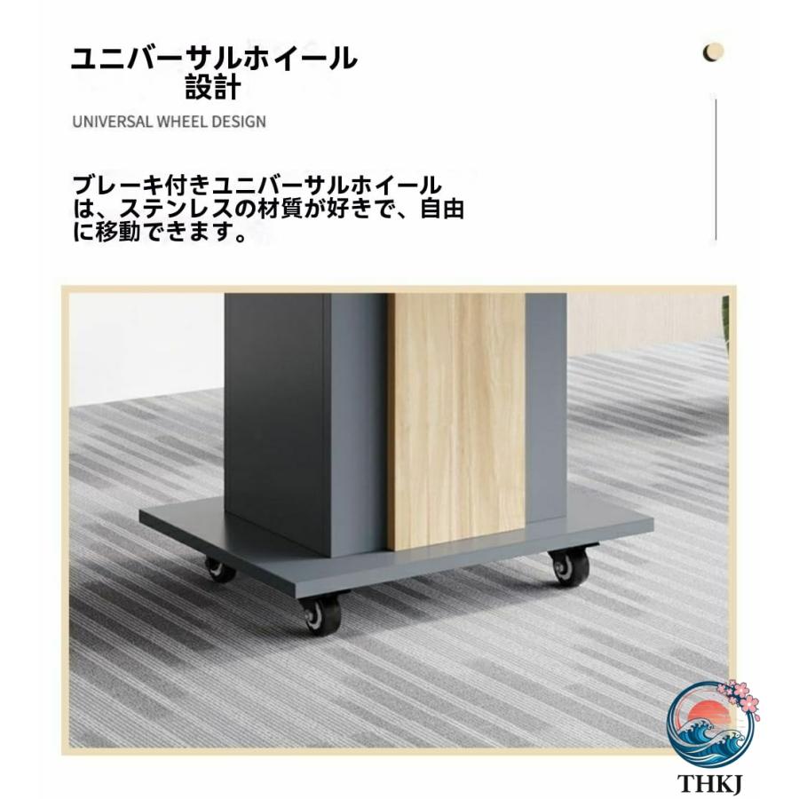 演台 演説台 司会台 キャスター付き、教会/教室用モバイル演台