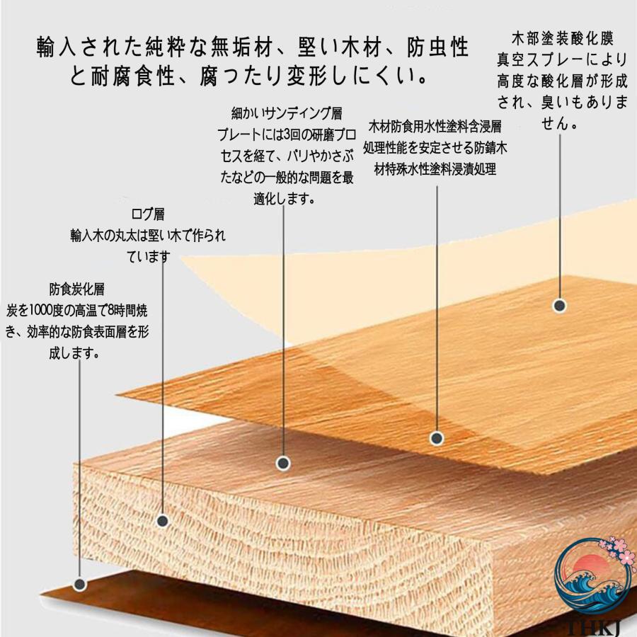 屋外 ベンチ椅子 の庭のベンチ ガーデンベンチ 公園ベンチ ベンチ THKJ ガーデン チェア 縁台 アルミ 木製 耐荷重約300kg 中庭ベンチ 2 3人座り 人気の画像
