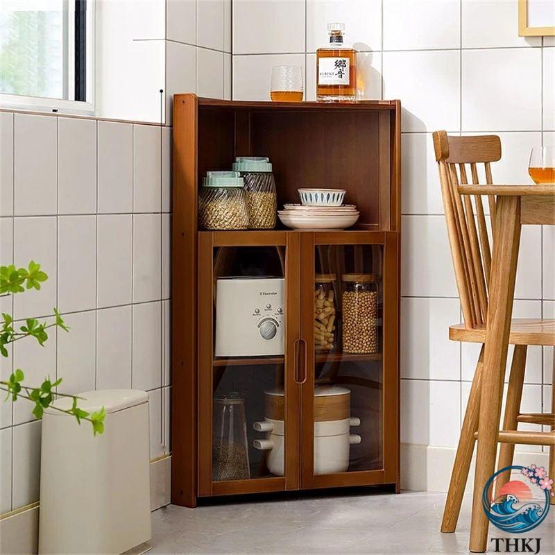 三角収納食器 棚 コーナーキャビネット コーナー収納キャビネット 多