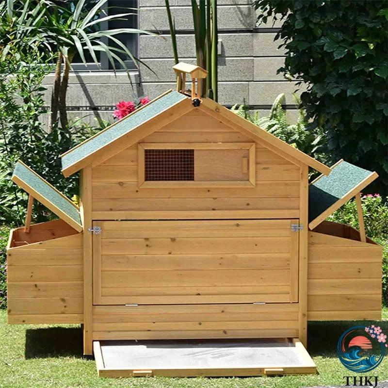 ニワトリ小屋 屋外 チキンコープ 防水 屋根と引き出しトレイ付きの鶏