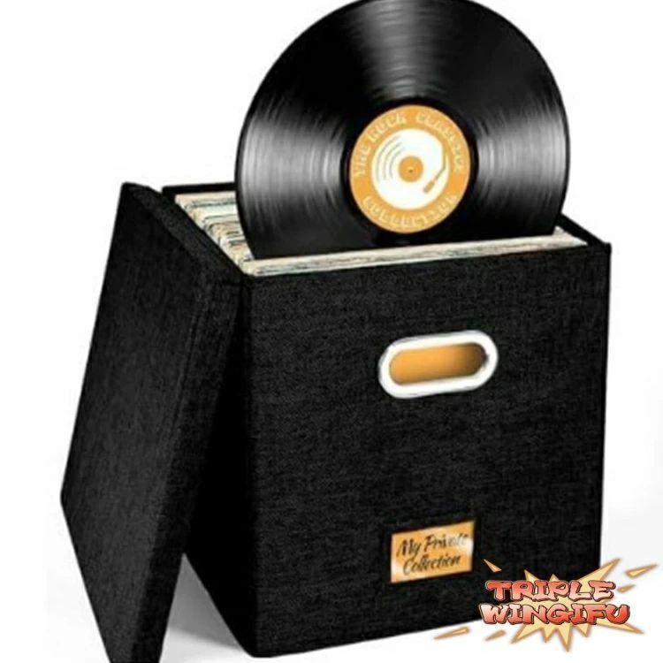 レコードボックス レコードケース 12インチ ビニールレコード用 収納