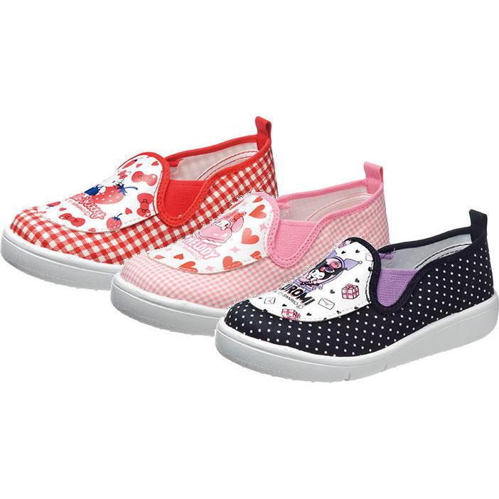 B倉庫 サンリオ キャラクター P075 S R P075 キャラクターシューズ 子供靴 スニーカー 女の子 キッズ スリッポン 日本製 ハローキティ マイメロディ クロミ 靴ネット通販コア 土日祝日休業 通販 Yahoo ショッピング