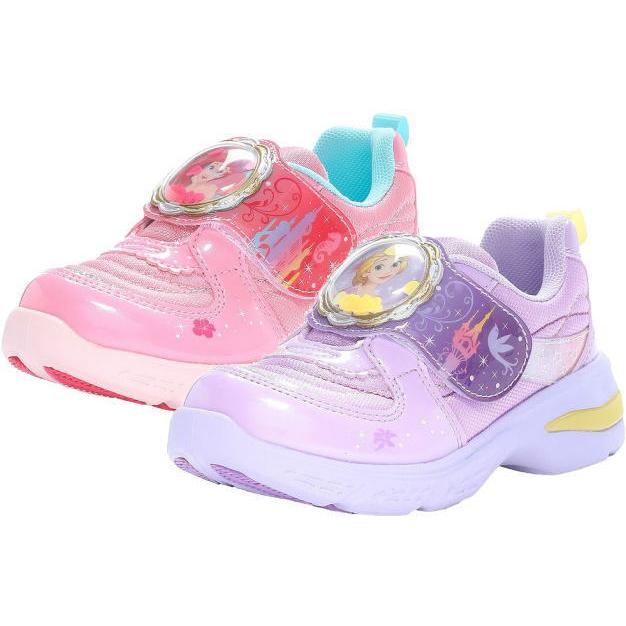 B倉庫 ディズニー Led搭載 光る靴 Dn C1302 プリンセス ベル アリエル シンデレラ 子供靴 スニーカー 女の子 キッズ キャラクター シューズ 22年 送料無料 春の新作続々