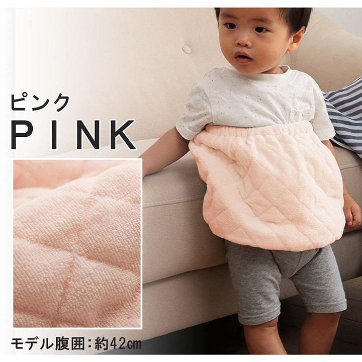 寝具 腹巻 寝冷え対策 キッズ 綿100％ ゴム付き 着脱簡単 洗濯機丸洗い S 30×40 【ピンク】　1592289 | イケヒコ | 16