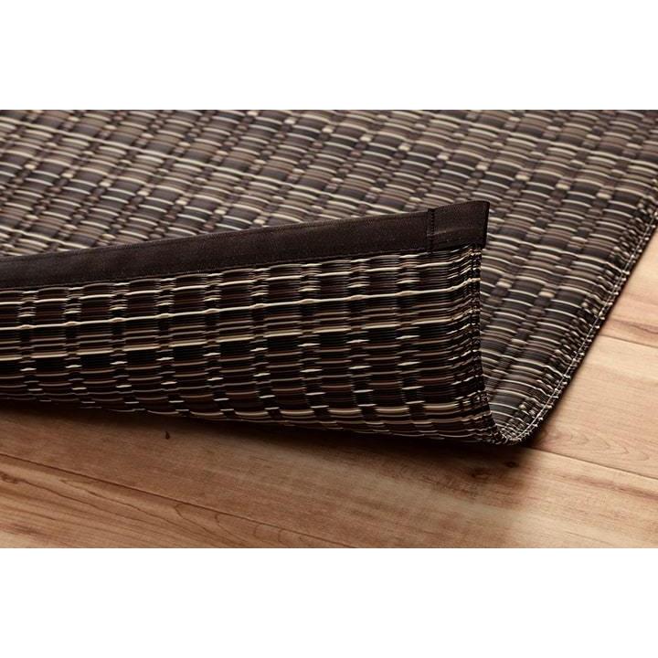 洗える カーペット ラグ 敷詰 除菌スプレー ござ 【ブラウン】 団地間6畳（約255×340）　2150236 | イケヒコ | 18