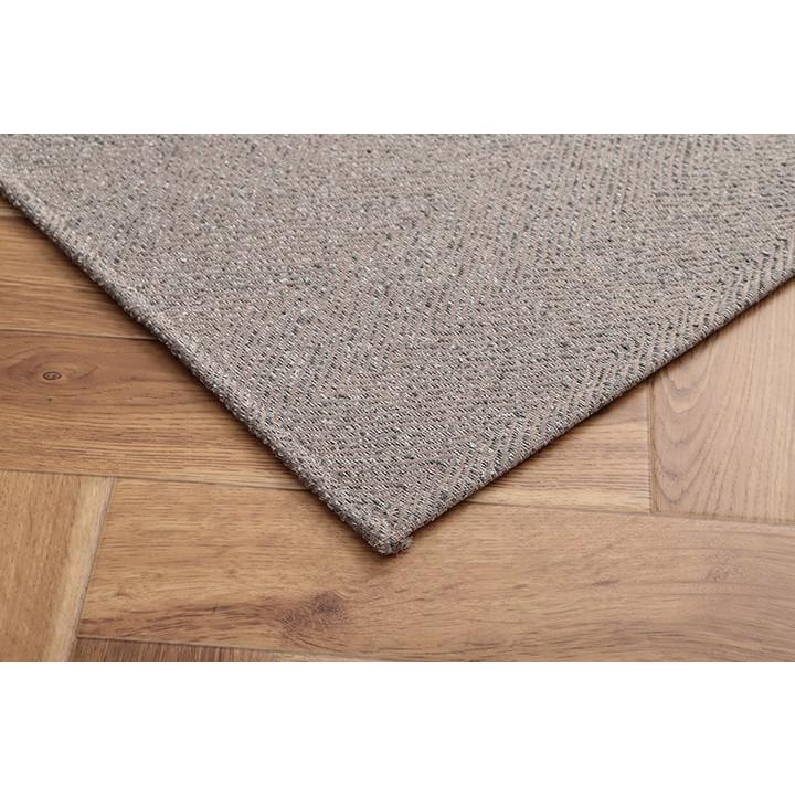 ラグ 長方形 ジャガード織 ヘリンボーン ホットカーペット・床暖房 【ベージュ】 約3畳 約200×250　4985569 | イケヒコ | 03