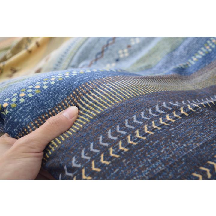 ギャッベ柄 こたつ布団 上掛 長方形 掛単品 【オレンジ】 約210×320 5193899 | イケヒコ | 01