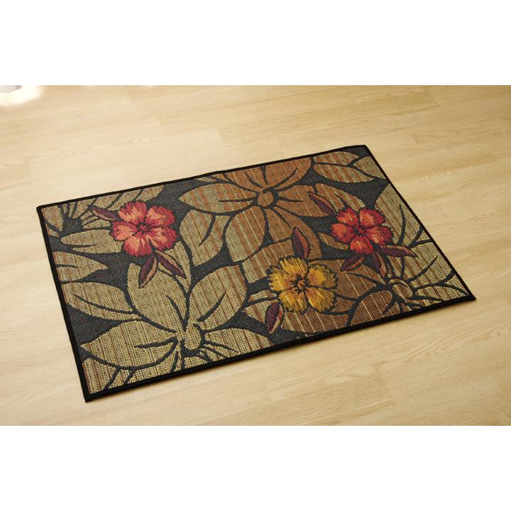 玄関 マット 室内 日本製 国産 い草 自然素材 グラデーション カジュアル 【ベージュ】 約60×90 8819860 | イケヒコ | 09