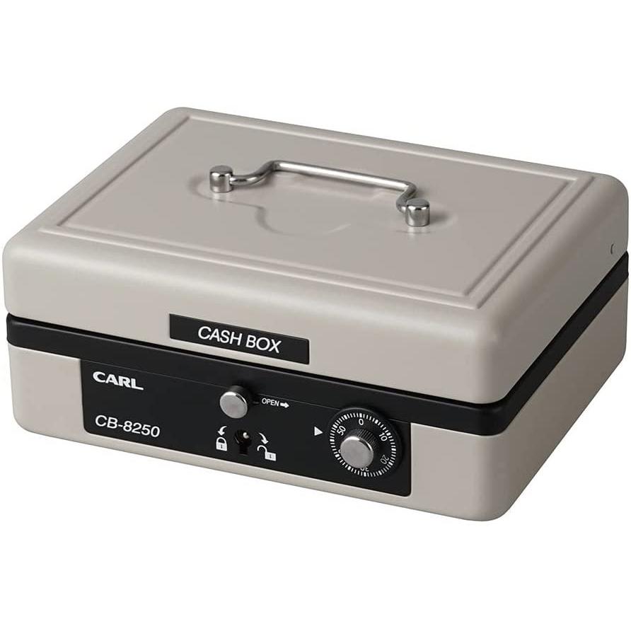 文具 34521 カール キャッシュボックス グレー CB-8250-D : fast