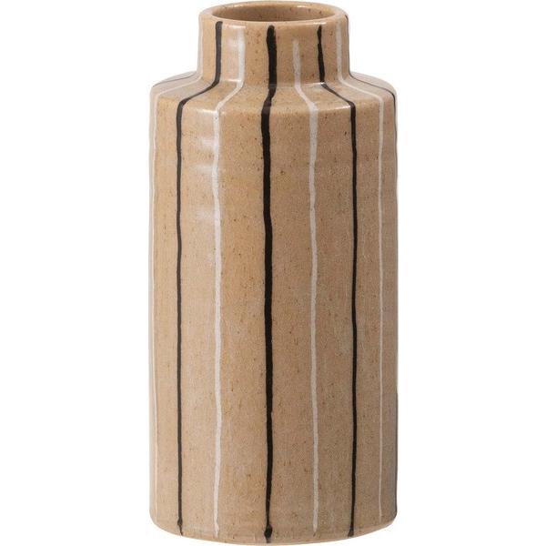 東谷 CLY-71BE　フラワーベース 花瓶 花びん かびん フラワースタンド 陶器 北欧 おしゃれ ドライフラワー シンプル 艶 生花 枝物 卓上 床置き 陶器製 ベージュ | 