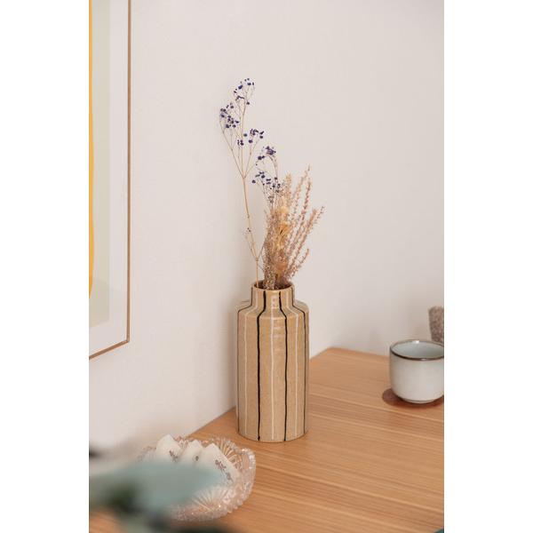 東谷 CLY-71BE　フラワーベース 花瓶 花びん かびん フラワースタンド 陶器 北欧 おしゃれ ドライフラワー シンプル 艶 生花 枝物 卓上 床置き 陶器製 ベージュ |  | 11