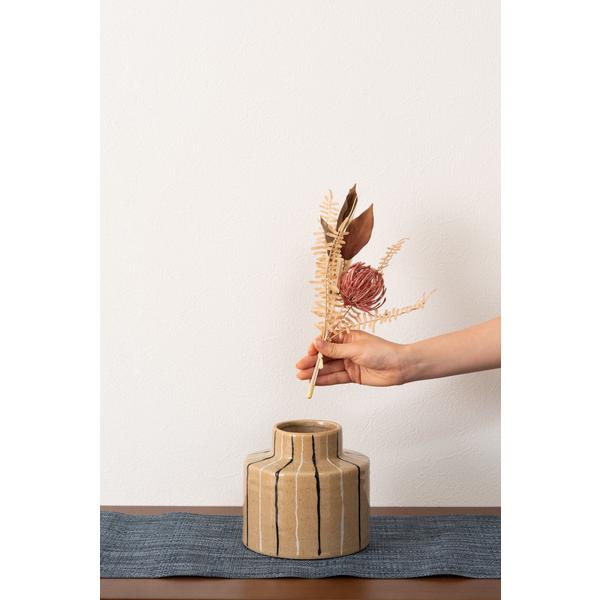 東谷 CLY-72BE フラワーベース 花瓶 花びん かびん フラワースタンド 陶器 北欧 おしゃれ ドライフラワー シンプル 艶 生花 枝物 卓上 床置き ベージュ |  | 09