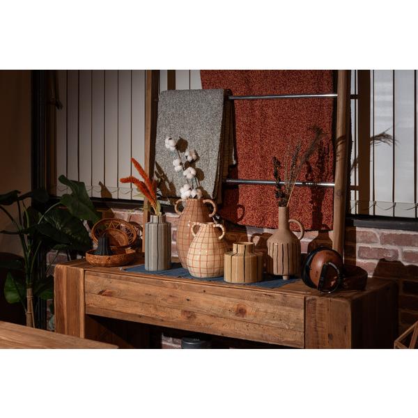 東谷 CLY-72BE フラワーベース 花瓶 花びん かびん フラワースタンド 陶器 北欧 おしゃれ ドライフラワー シンプル 艶 生花 枝物 卓上 床置き ベージュ |  | 05