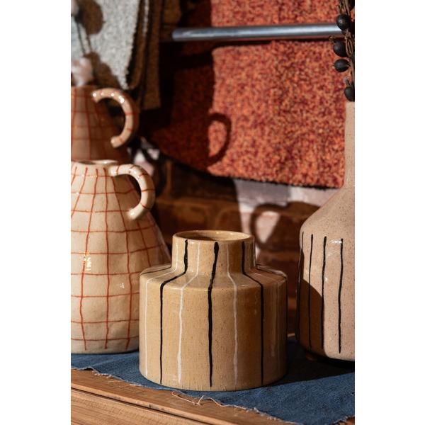 東谷 CLY-72BE フラワーベース 花瓶 花びん かびん フラワースタンド 陶器 北欧 おしゃれ ドライフラワー シンプル 艶 生花 枝物 卓上 床置き ベージュ |  | 08