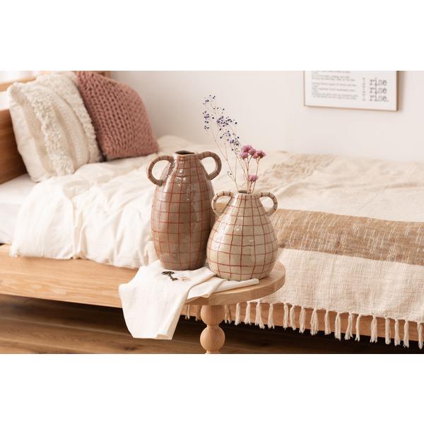 東谷 CLY-75BE フラワーベース 花瓶 花びん かびん フラワースタンド 陶器 北欧 おしゃれ ドライフラワー シンプル 艶 生花 枝物 卓上 床置き 陶器製  ベージュ |  | 09