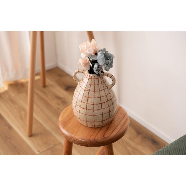 東谷 CLY-75BE フラワーベース 花瓶 花びん かびん フラワースタンド 陶器 北欧 おしゃれ ドライフラワー シンプル 艶 生花 枝物 卓上 床置き 陶器製  ベージュ |  | 13