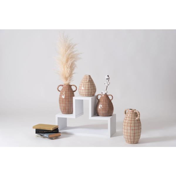 東谷 CLY-75BE フラワーベース 花瓶 花びん かびん フラワースタンド 陶器 北欧 おしゃれ ドライフラワー シンプル 艶 生花 枝物 卓上 床置き 陶器製  ベージュ |  | 03