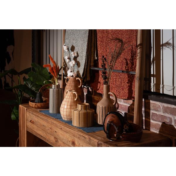 東谷 CLY-75BE フラワーベース 花瓶 花びん かびん フラワースタンド 陶器 北欧 おしゃれ ドライフラワー シンプル 艶 生花 枝物 卓上 床置き 陶器製  ベージュ |  | 05