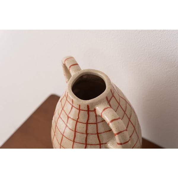 東谷 CLY-76BE フラワーベース 花瓶 花びん かびん フラワースタンド 陶器 北欧 おしゃれ ドライフラワー シンプル 艶 生花 枝物 卓上 床置き 陶器製  ベージュ |  | 17