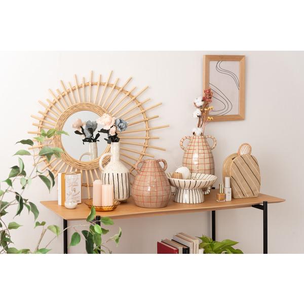 東谷 CLY-76BE フラワーベース 花瓶 花びん かびん フラワースタンド 陶器 北欧 おしゃれ ドライフラワー シンプル 艶 生花 枝物 卓上 床置き 陶器製  ベージュ |  | 07