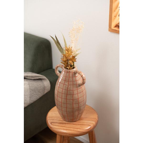 東谷 CLY-76BR フラワーベース 花瓶 花びん かびん フラワースタンド 陶器 北欧 おしゃれ ドライフラワー シンプル 艶 生花 枝物 卓上 床置き 陶器製  ブラウン |  | 12