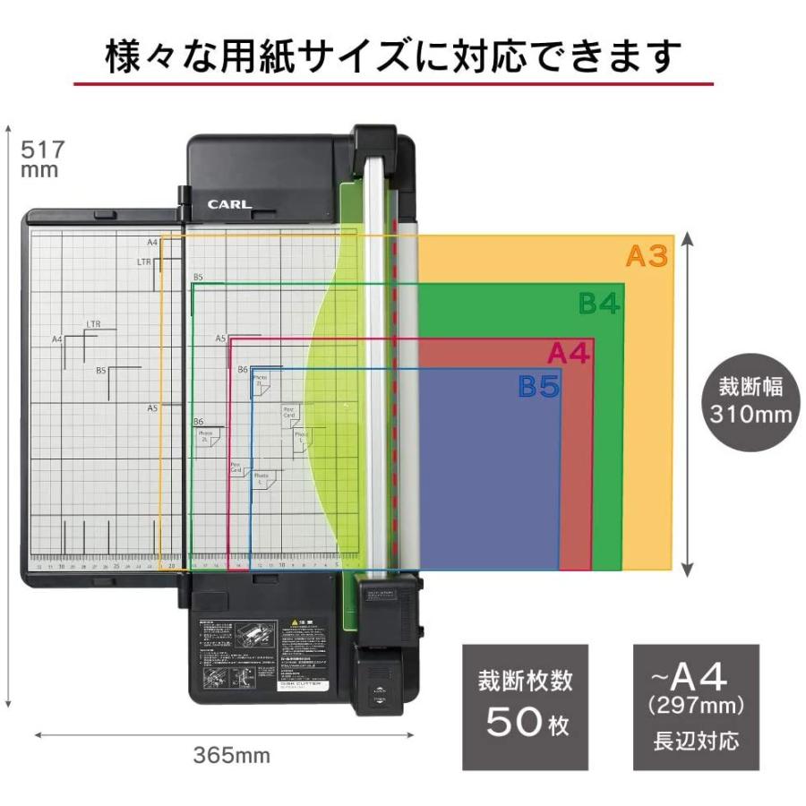 CARL 文具 27411 カール ディスクカッター・スリム A4 DC-F5100-K