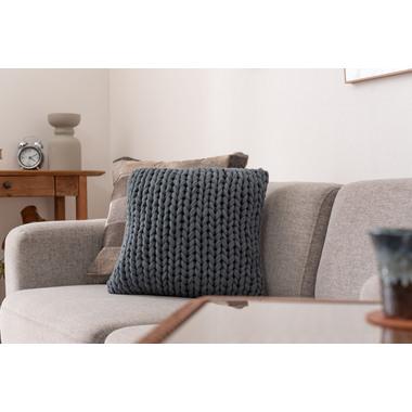 東谷 FAB-101BL ニットクッション クッション ニット ニット生地 編み物 くすみカラー おしゃれ ざっくりニット  ブルー 青 紺 ダスティブルー くすみブルー | 東谷 | 11