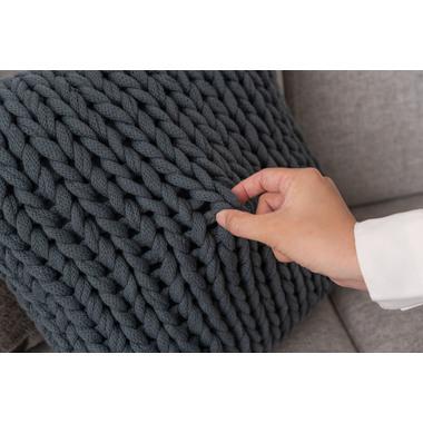 東谷 FAB-101BL ニットクッション クッション ニット ニット生地 編み物 くすみカラー おしゃれ ざっくりニット  ブルー 青 紺 ダスティブルー くすみブルー | 東谷 | 03