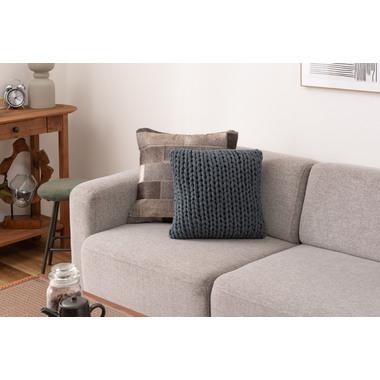 東谷 FAB-101BL ニットクッション クッション ニット ニット生地 編み物 くすみカラー おしゃれ ざっくりニット  ブルー 青 紺 ダスティブルー くすみブルー | 東谷 | 09