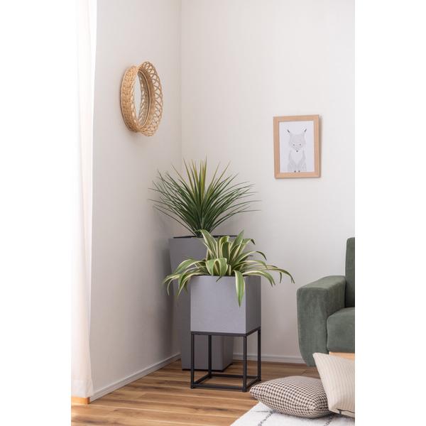 東谷 GRNB-56 プランター 鉢入れ スタンド付き モダン インダストリアル シンプル グレー 植物 観葉植物 インテリア 正方形 6号用 |  | 10