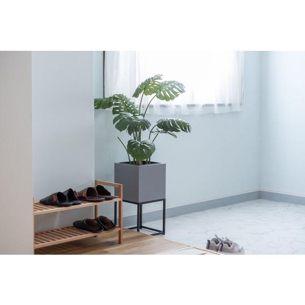 東谷 GRNB-56 プランター 鉢入れ スタンド付き モダン インダストリアル シンプル グレー 植物 観葉植物 インテリア 正方形 6号用 |  | 15