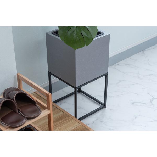 東谷 GRNB-56 プランター 鉢入れ スタンド付き モダン インダストリアル シンプル グレー 植物 観葉植物 インテリア 正方形 6号用 |  | 17