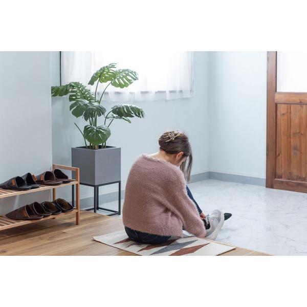 東谷 GRNB-56 プランター 鉢入れ スタンド付き モダン インダストリアル シンプル グレー 植物 観葉植物 インテリア 正方形 6号用 |  | 18