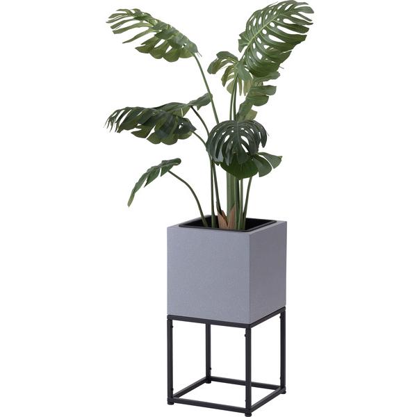 東谷 GRNB-56 プランター 鉢入れ スタンド付き モダン インダストリアル シンプル グレー 植物 観葉植物 インテリア 正方形 6号用 |  | 02