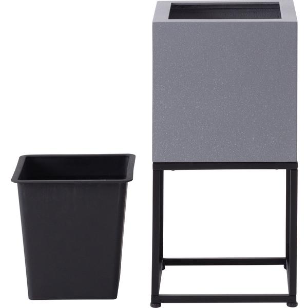 東谷 GRNB-56 プランター 鉢入れ スタンド付き モダン インダストリアル シンプル グレー 植物 観葉植物 インテリア 正方形 6号用 |  | 04