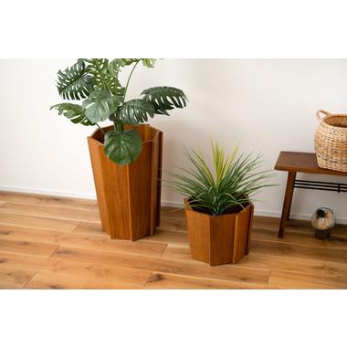 ウッドプランター プランター 木製 天然木 ミンディ 入れ物 カバー 観葉植物入れ 飾り インテリア　ブラウン |  | 01