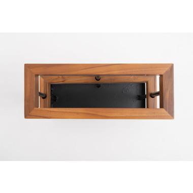 東谷 GUY-825BR 傘立て スリム おしゃれ スチール 天然木 木製 ブラック ブラウン 長方形 四角 スクエア シンプル モダン 傘置き 収納 | 東谷 | 03