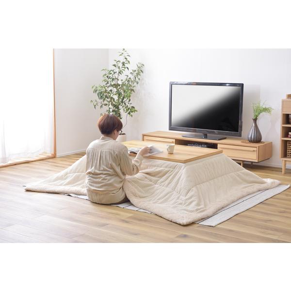 寝具 東谷 薄掛コタツ布団 230×190cm 長方形 ホワイト KK-142WH