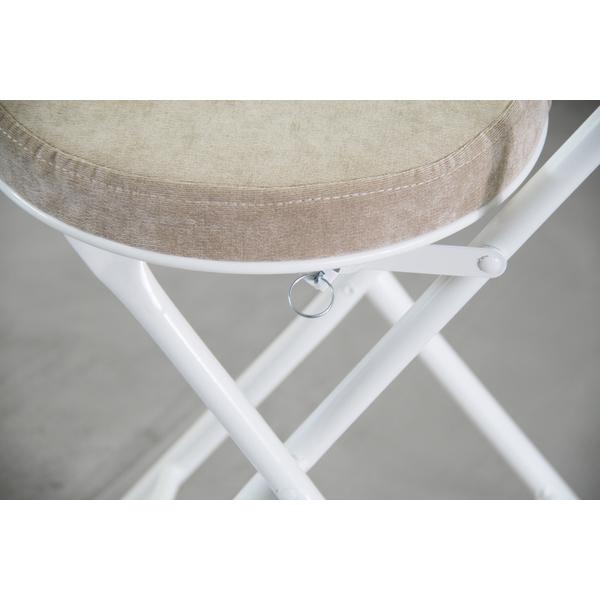 東谷　ロンダ チェア　PC-32BE　ベージュ　折りたたみ椅子 チェア パイプ椅子 丸椅子 おしゃれ 軽量 白 スチール 北欧 イス 安い | 東谷 | 09