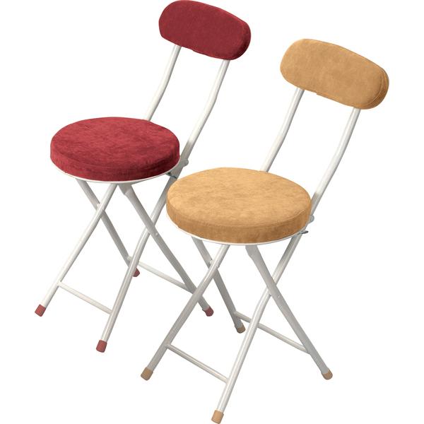 東谷　ロンダ チェア　PC-32RD　レッド　折りたたみ椅子 チェア パイプ椅子 丸椅子 おしゃれ 軽量 白 スチール 北欧 イス 安い | 東谷 | 02