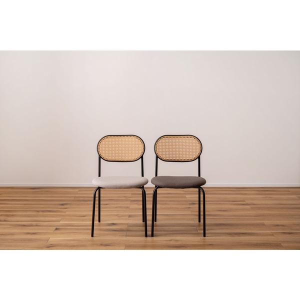 東谷　チェア　TOE-125BE　ベージュ　W46×D48×H79×SH44.5　4kg　ダイニングチェア おしゃれ 椅子 イス いす ナチュラル シンプル ラタン調　アジアン　布地 | 東谷 | 09