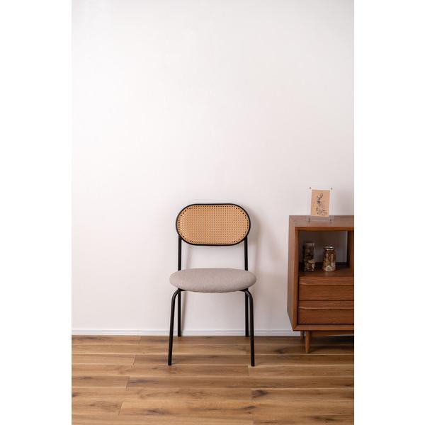 東谷　チェア　TOE-125BE　ベージュ　W46×D48×H79×SH44.5　4kg　ダイニングチェア おしゃれ 椅子 イス いす ナチュラル シンプル ラタン調　アジアン　布地 | 東谷 | 07