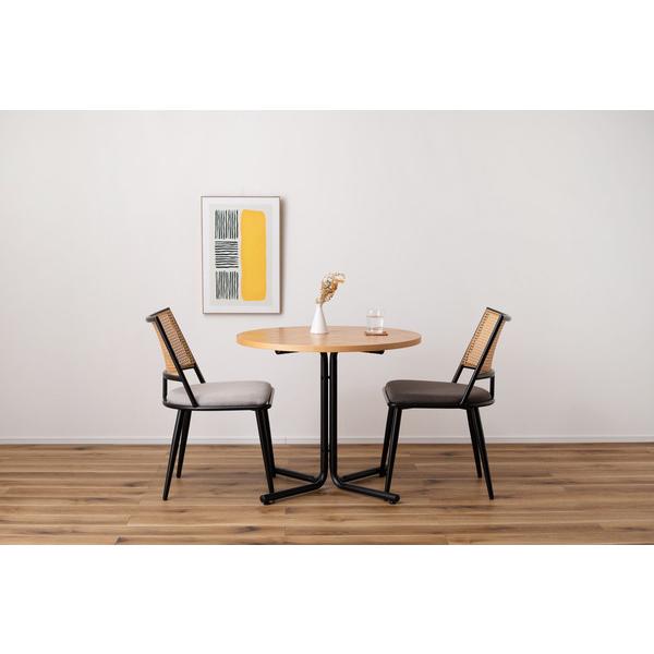 東谷　チェア　TOE-126BE　ベージュ　W49×D57×H78×SH46　5.5kg　ダイニングチェア おしゃれ 椅子 イス ナチュラル シンプル ラタン調　アジアン　布地 | 東谷 | 09