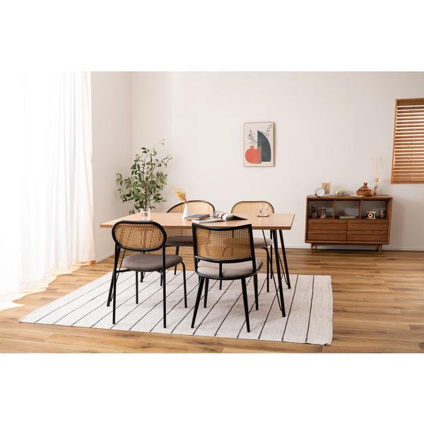 東谷　チェア　TOE-126BE　ベージュ　W49×D57×H78×SH46　5.5kg　ダイニングチェア おしゃれ 椅子 イス ナチュラル シンプル ラタン調　アジアン　布地 | 東谷 | 15