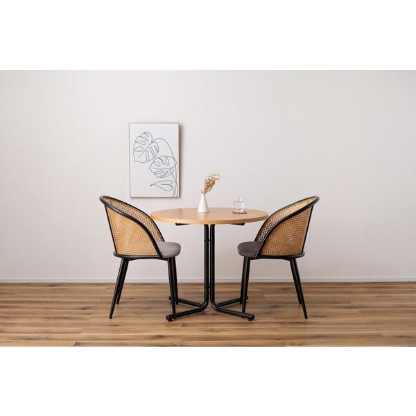 東谷　チェア　TOE-127BE　ベージュ　W49×D57×H78×SH46　5.5kg　ダイニングチェア おしゃれ 椅子 イス ナチュラル シンプル ラタン調　アジアン　布地 | 東谷 | 09