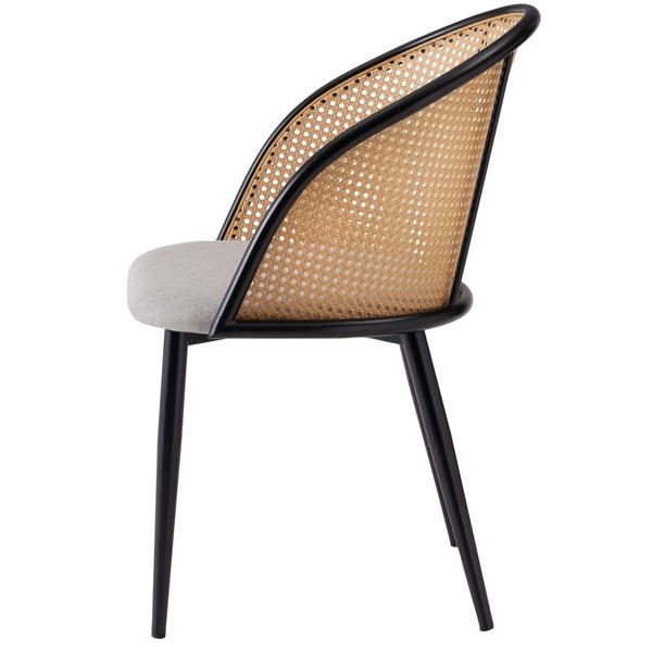 東谷　チェア　TOE-127BE　ベージュ　W49×D57×H78×SH46　5.5kg　ダイニングチェア おしゃれ 椅子 イス ナチュラル シンプル ラタン調　アジアン　布地 | 東谷 | 03