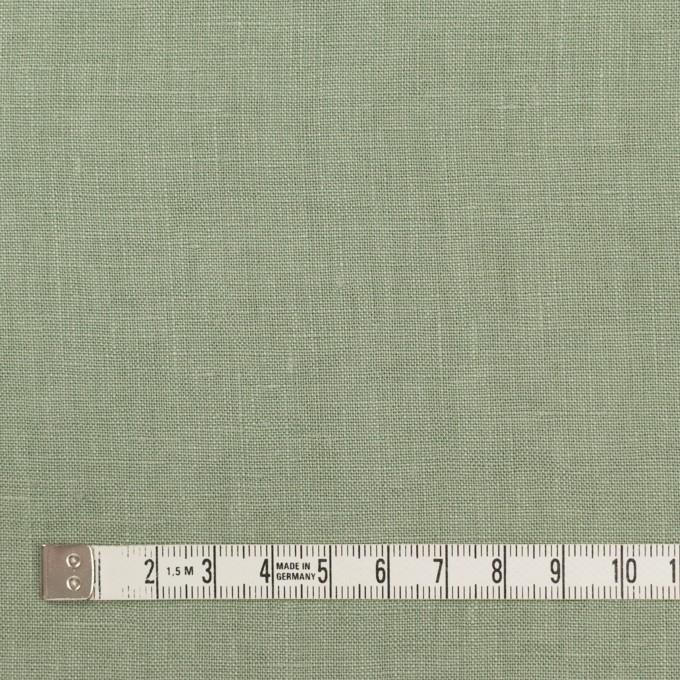 リネン×無地(セージグリーン)×薄キャンバス_全18色 : fab-fabric